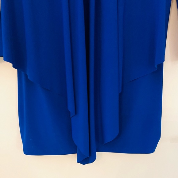 Joseph Ribkoff Royal blue pleated tunic - Picture 7 of 10